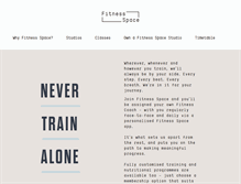 Tablet Screenshot of fitnessspace.com